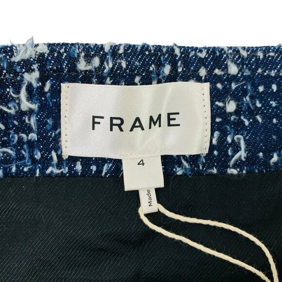 Frame Denim Boucle Mini Skirt Womens Size 4 NWT (MSRP $298) Academia Preppy - Picture 5 of 12